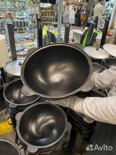 Казан Чугунный Оббожённый С Клеймом