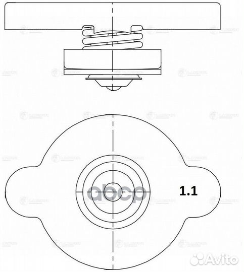 Крышка радиатора 'LL1905 luzar