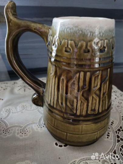 Кружка (2шт) и супница (1шт)старинные,керамика