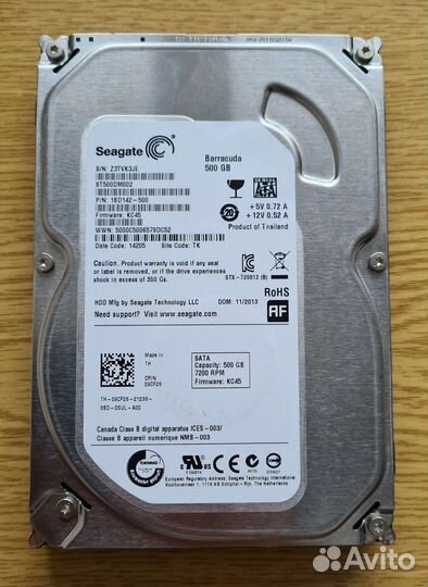 Жесткий диск 500 гб SATA3 3.5