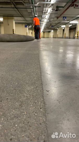 Дробеструйная обработка бетонных полов