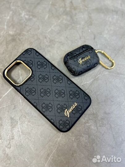 Чехол guess iPhone 14 Pro Max + AirPods Pro