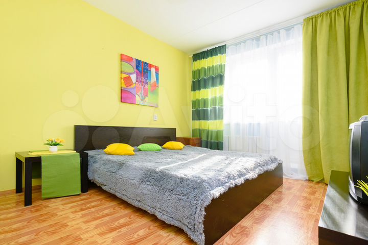 1-к. квартира, 42 м², 2 кровати