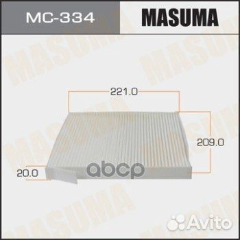 Салонный фильтр AC-211E masuma (1/40) MC334 Masuma