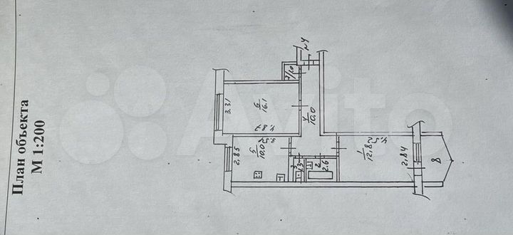 2-к. квартира, 53,8 м², 1/9 эт.