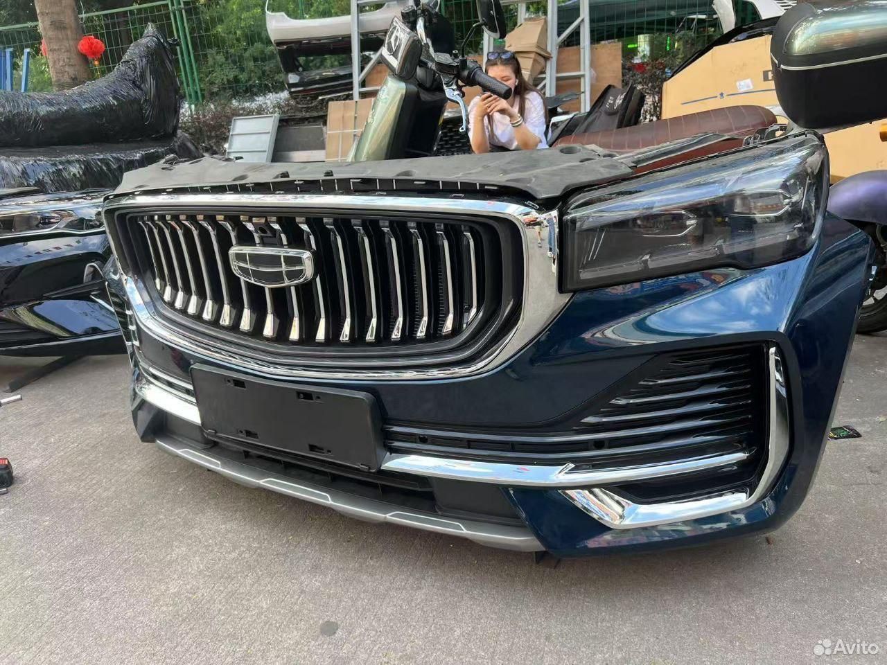 Бампер передний в сборе (ноускат) Geely Monjaro
