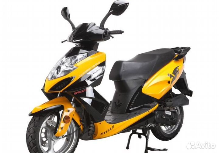 Скутер racer RC150T-15 stells(желтый)