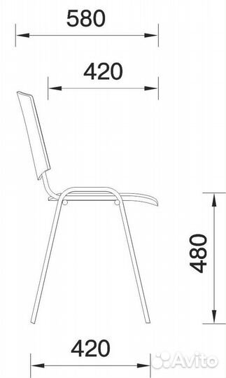 Офисный стул изо BL Z11 (черный)