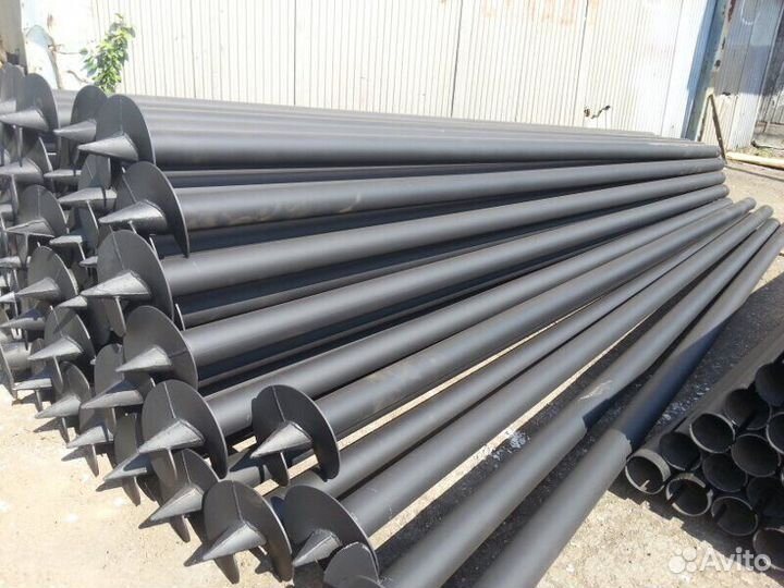 Винтовые сваи, монтаж свай