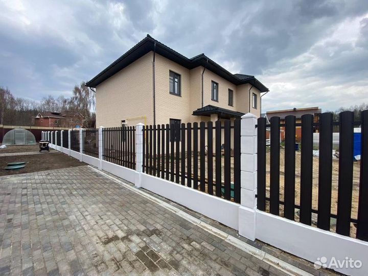 Полукруглый штакетник для забора