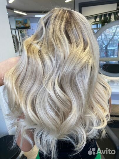 Сложное окрашивание волос airtouch, рельеф, шатуш