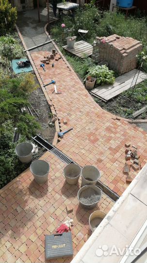 Благоустройство территории тротуарная плитка