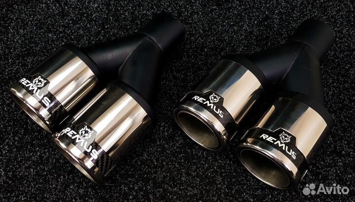 Насадки на глушитель remus 51-76мм (Carbon)