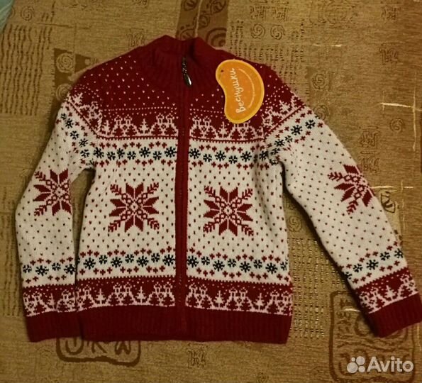 Жакет вязаный новый р.104