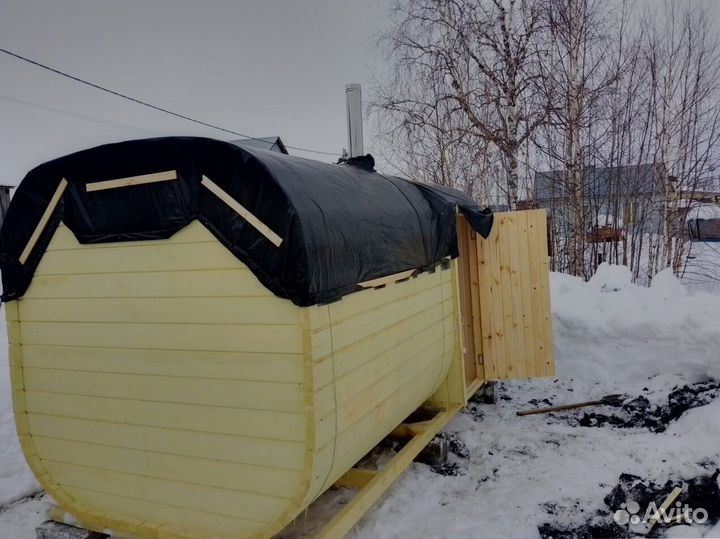 Баня бочка под ключ