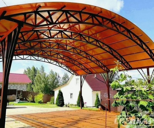 Навесы из поликарбоната для дома