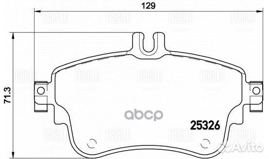 Колодки тормозные mercedes A(W176) 12/B(W246)