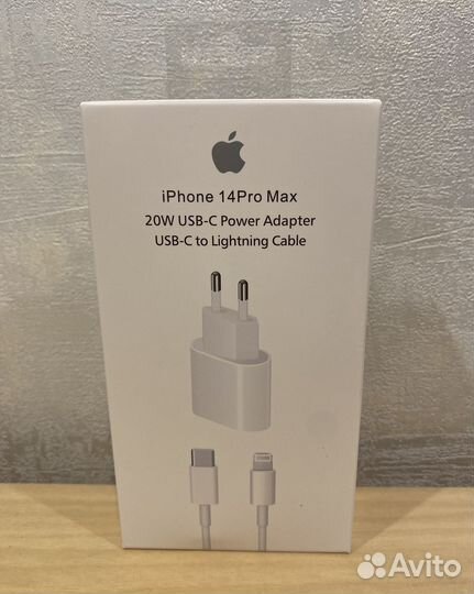 Быстрая зарядка iPhone 20w блок и провод