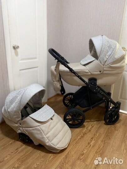 Коляска 2 в 1 эко кожа