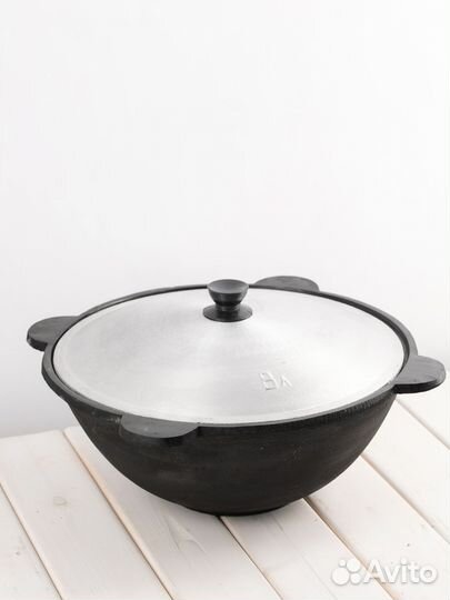 Казан чугунный узбекский 8л и 16л