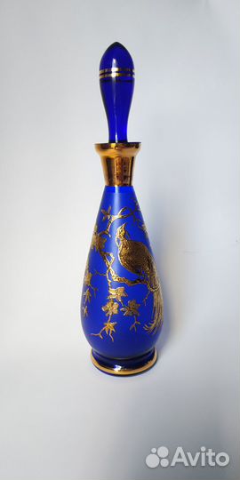 Графин богемское стекло винтаж