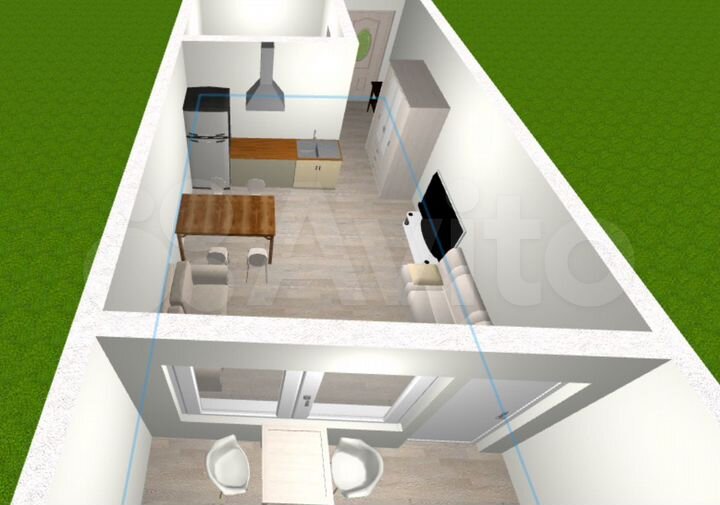 Квартира-студия, 34 м², 2/3 эт.