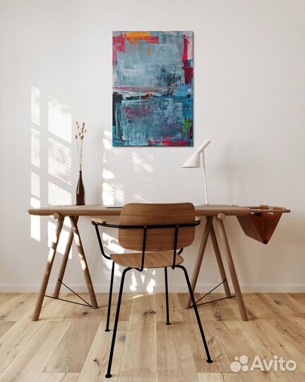 Интерьерная картина абстракция 50x70 на холсте