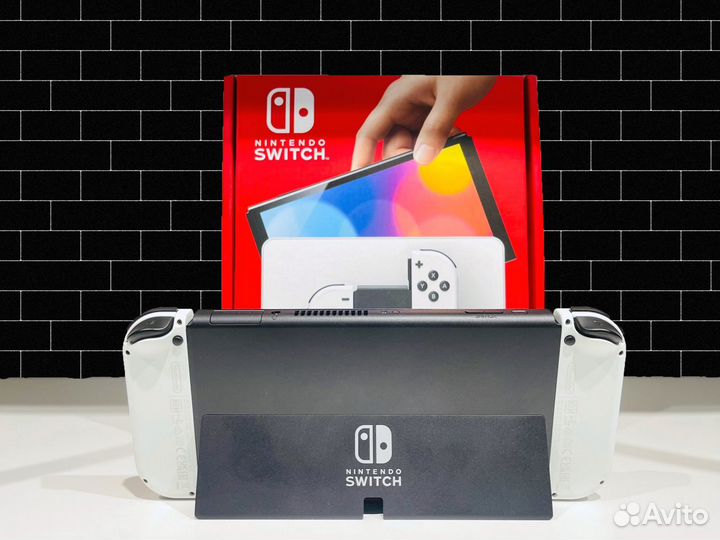 Новый Прошитый Nintendo Switch Oled + установлены