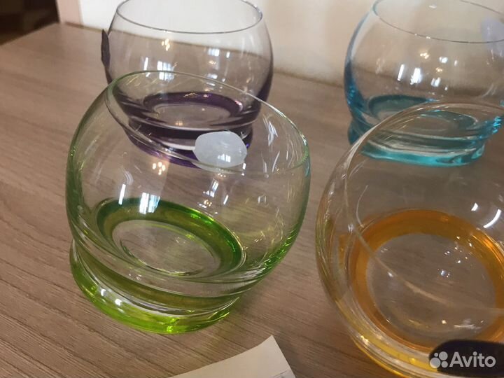 Набор стопок -неваляшек Богемия крейзи ассорти