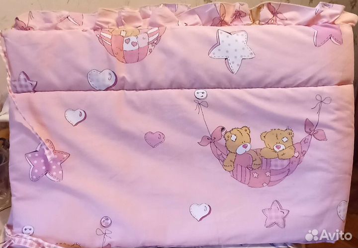 Бортики и пододеяльник в детскую кроватку