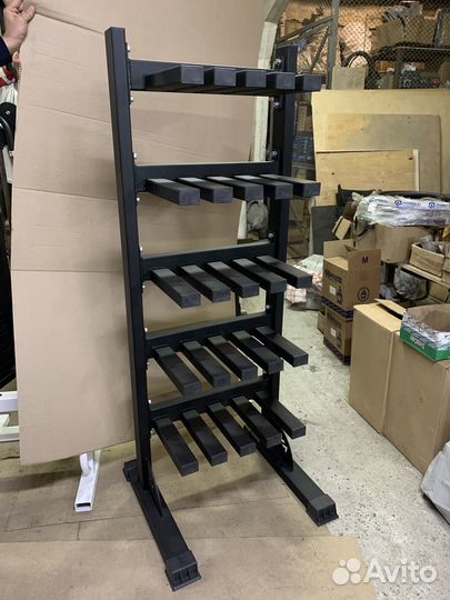 Стойка гантельная на 30 пар AV638/80