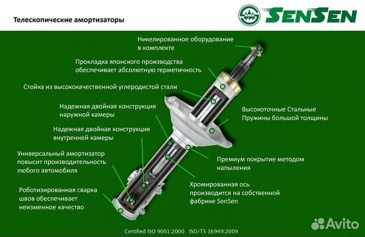 Амортизатор opel corsa C 00- зад.газ