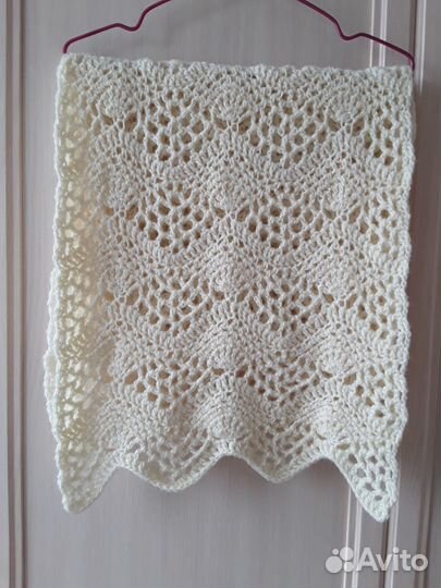 Палантин шарф накидка вязаный ручная работа