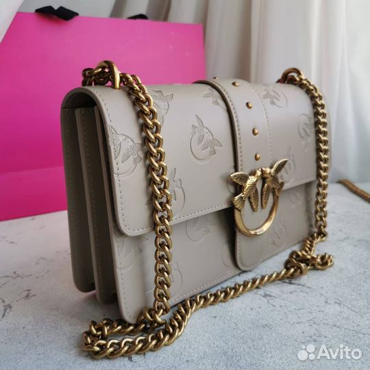 Сумка женская Pinko Classic бежевая