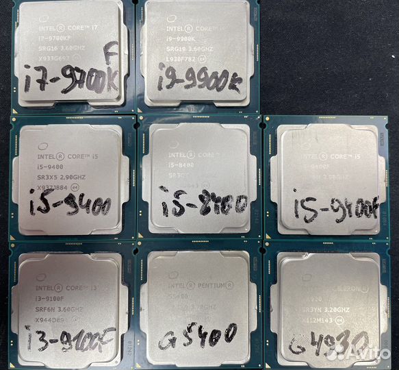 Процессоры 1151v2 i3, i5, i7, i9, Cel., Pentium