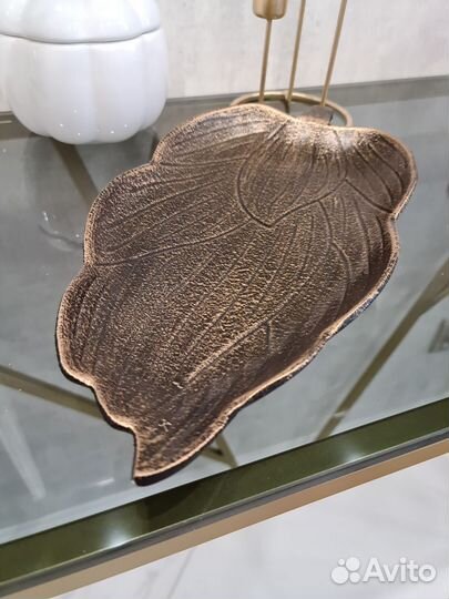 Блюдо лист винтаж