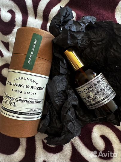 Духи zielinski & rozen orange & jasmine, vanilla
