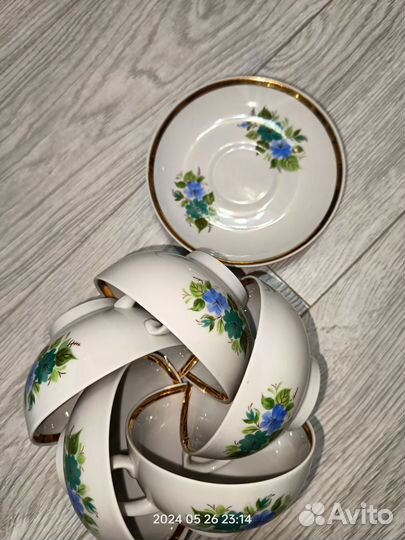 Чайный сервиз СССР 1989 г. Дулево