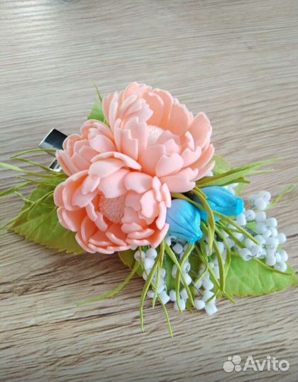 Заколки для волос, подарок, ручная работа