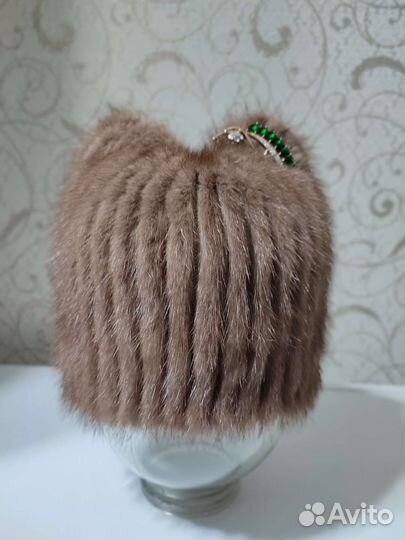 Шапка норковая женская