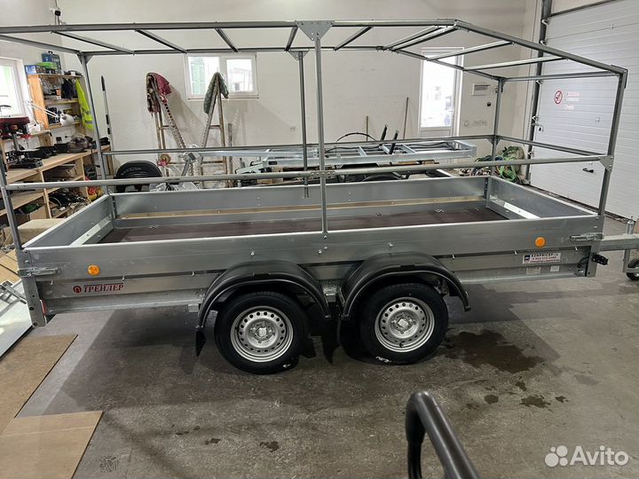 Мощный 2х осный прицеп 3.5х1.55 Трейлер