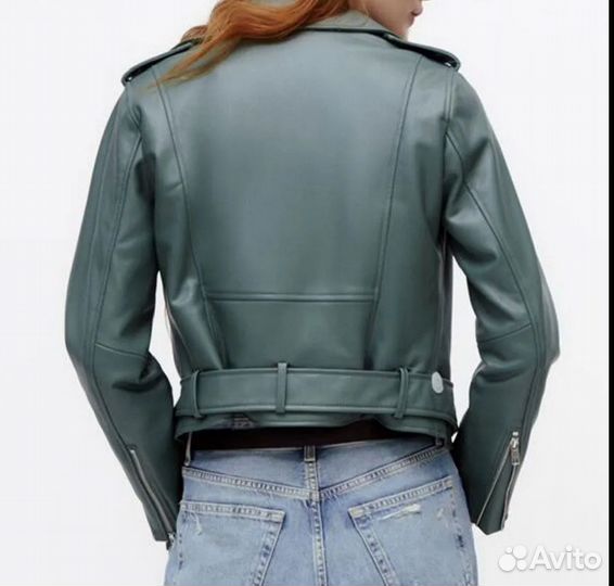 Кожаная куртка косуха zara