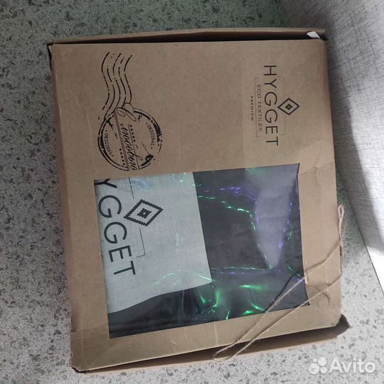 Льняное постельное белье евро