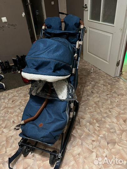 Санки коляска Ника 7 8 8к