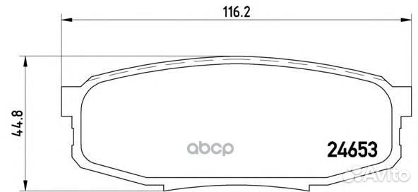 Колодки тормозные дисковые зад P 83 098 P83