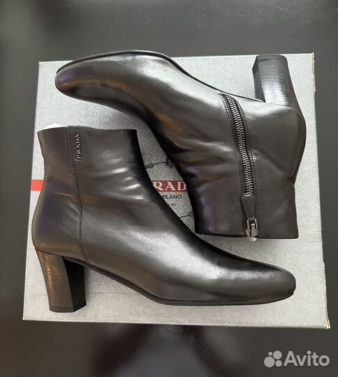 Полусапожки женские натуральная кожа Prada