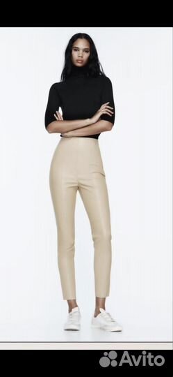 Легенсы кожа Zara