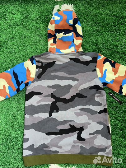 Худи Nike Club Fleece Camouflage Colorblock ориг