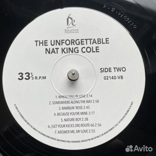 Виниловая пластинка Cole Nat King - The Unforgetta