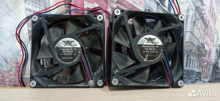 Комплект корпусных вентиляторов 80х80
